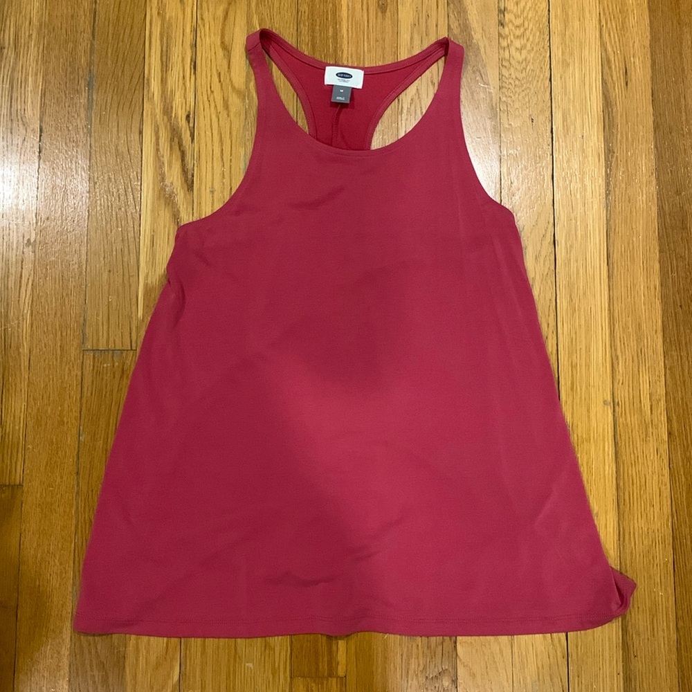 Old Navy Women's Pink Racerback Tank Top, Size M